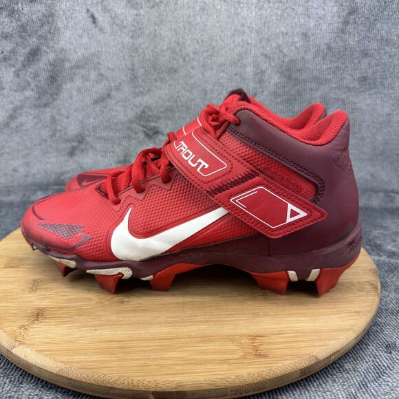 Nike Trout Baseball Cleats Shoes Mens 7 Red White CZ5911-616 Molded Spikes - Picture 3 of 10